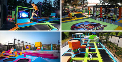Our most beautiful outdoor Trampoline park designs - Akrobat