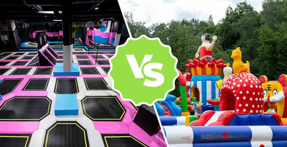 Trampoline parks VS. Inflatable parks - Akrobat