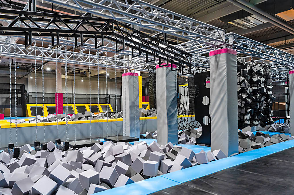 Ninja trampoline park